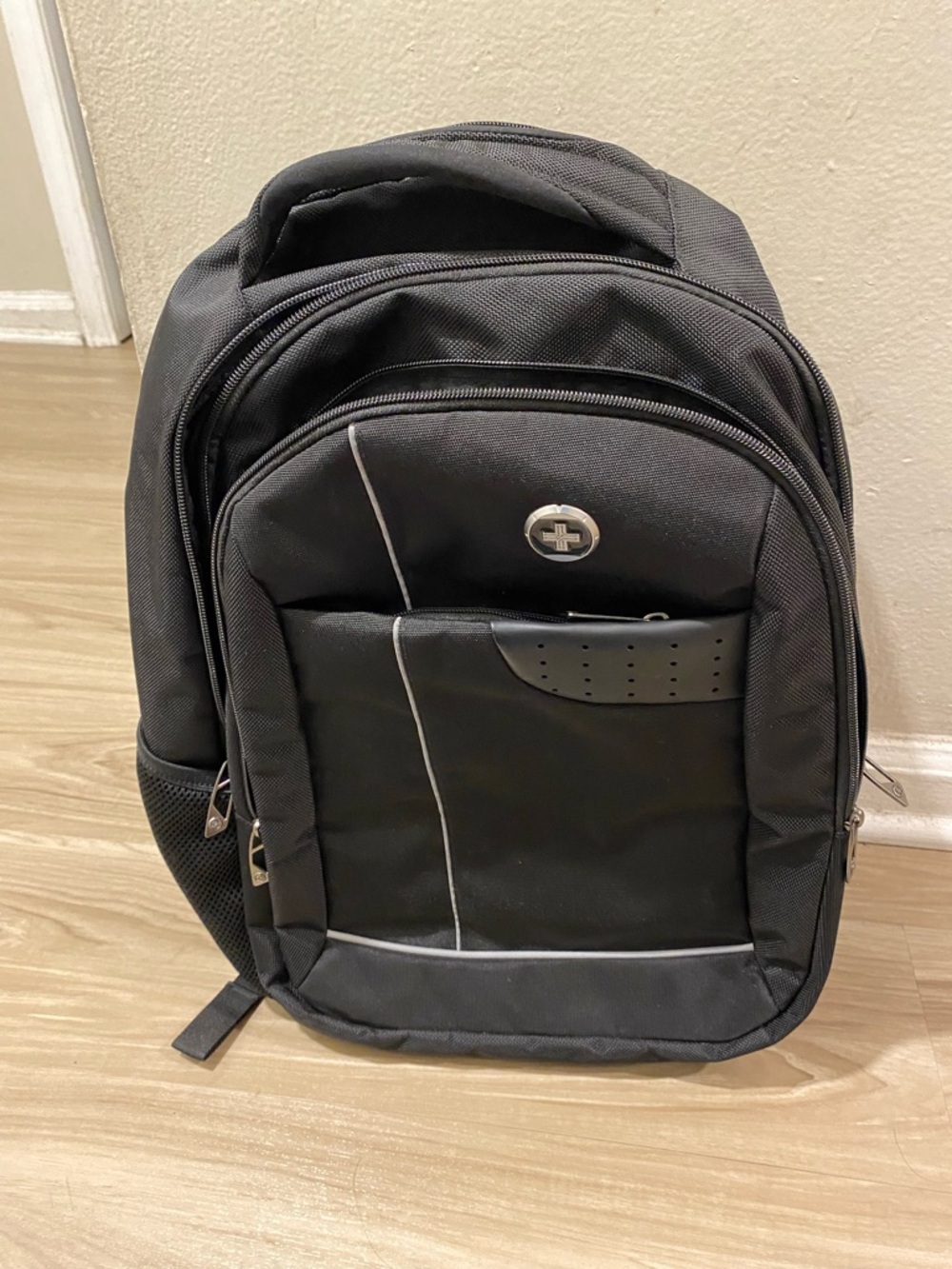 SwissCross Black Men's Laptop Backpack